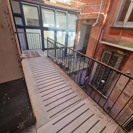 Pastel Blue House X 5 People In Corso Above Metro Montesanto