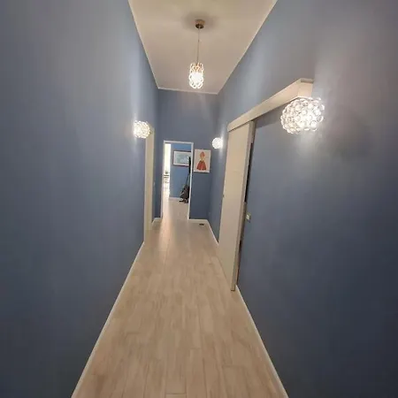 Pastel Blue House X 5 People In Corso Above Metro Montesanto